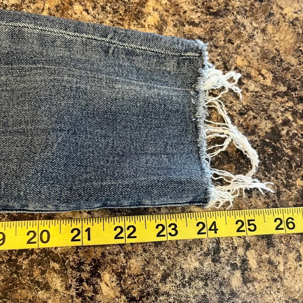 Abercrombie Fitch The Super‎ Skinny Ankle High Rise Distressed Jeans Size 25